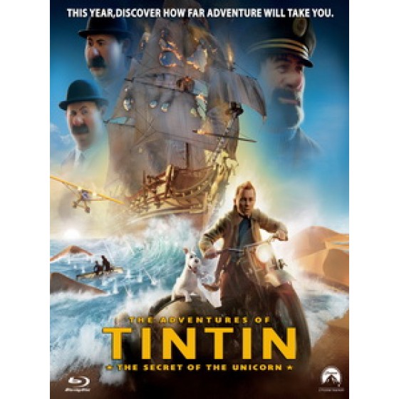 [英] 丁丁歷險記 3D (The Adventures of Tintin 3D - The Secret of the Unicorn) (2011) <2D + 快門3D>[台版]