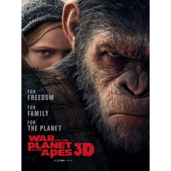 [英] 猩球崛起 - 終極決戰 3D (War For The Planet Of The Apes 3D) (2017) <2D + 快門3D>[台版]